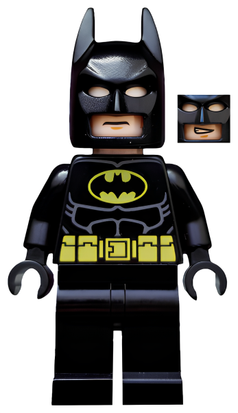 Минифигурка Lego Batman - Black Suit with Yellow Belt and Crest (Type 2 Cowl, no Cape) tlm082 U